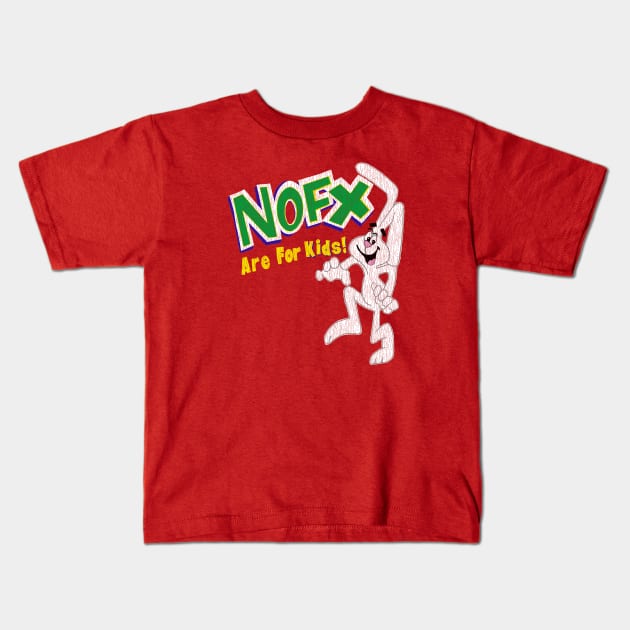 90s nofx are for kids Kids T-Shirt by Tangan Pengharapan